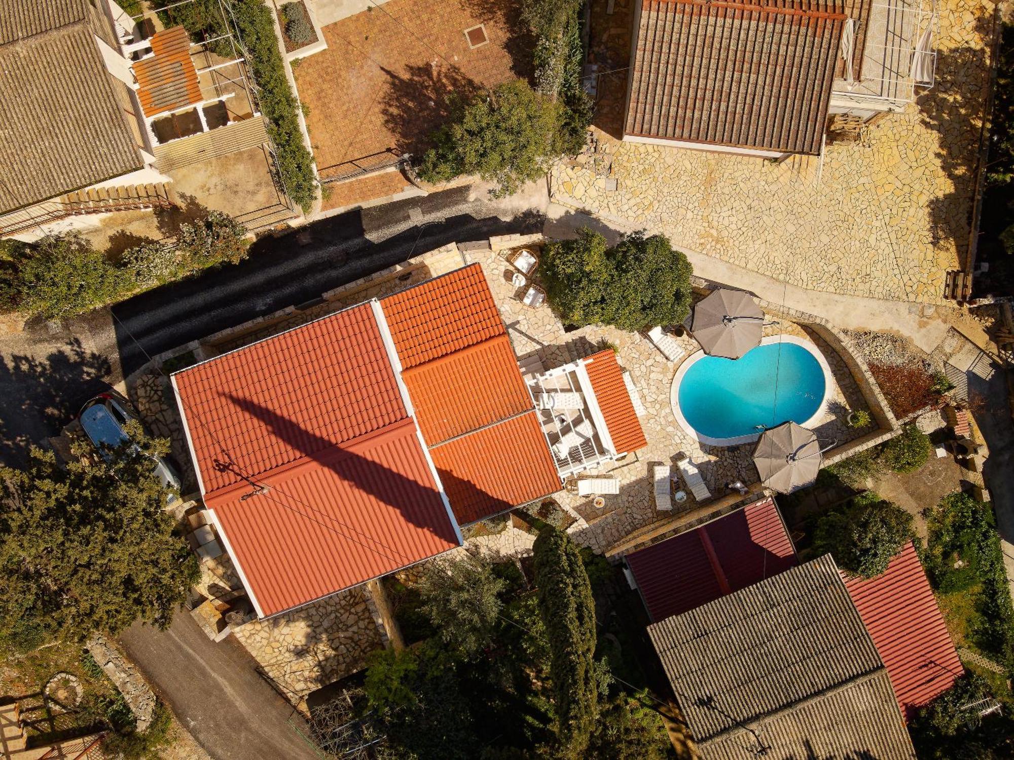 Villa Hvar With Pool Vrboska Exterior foto
