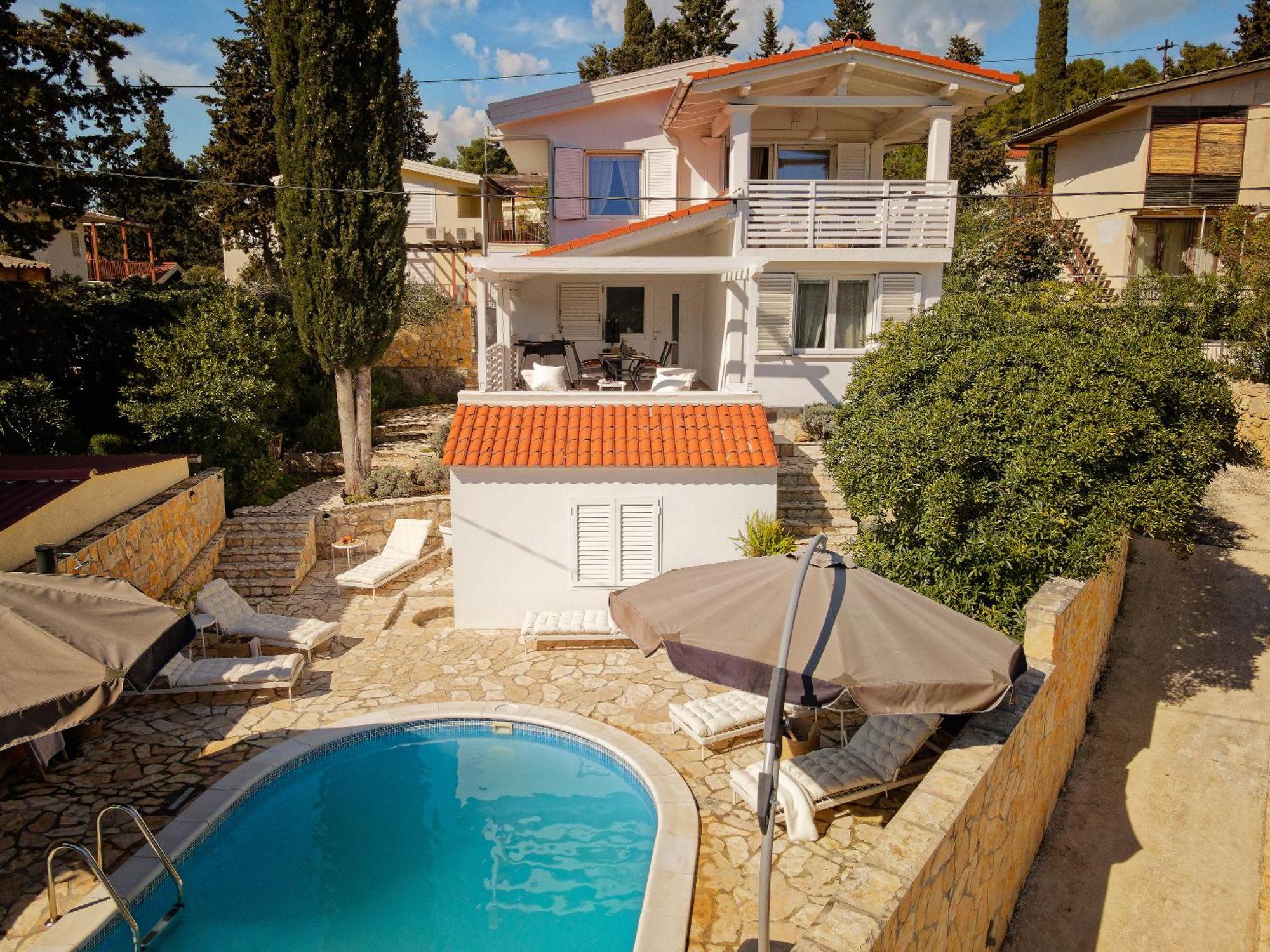 Villa Hvar With Pool Vrboska Exterior foto